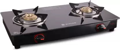 Singer Maxiflare 2 GS Glass Manual Gas Stove  (2 Burners) Singer Maxiflare 2 GS Glass Manual Gas Stove  (2 Burners)